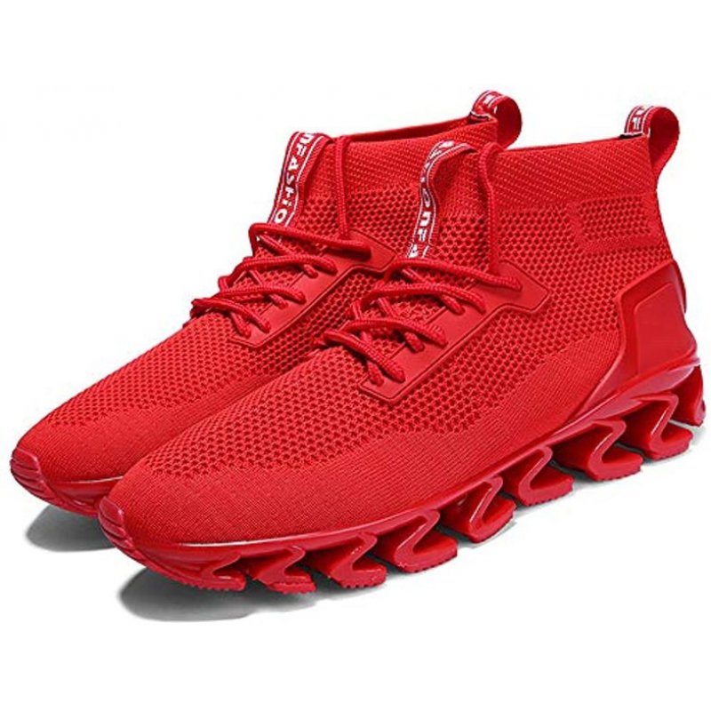 wanhee Men Sport Running Shoes Athletic Tennis Walking Sneakers Red