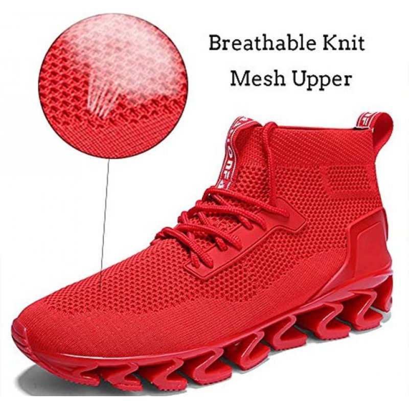 wanhee Men Sport Running Shoes Athletic Tennis Walking Sneakers Red
